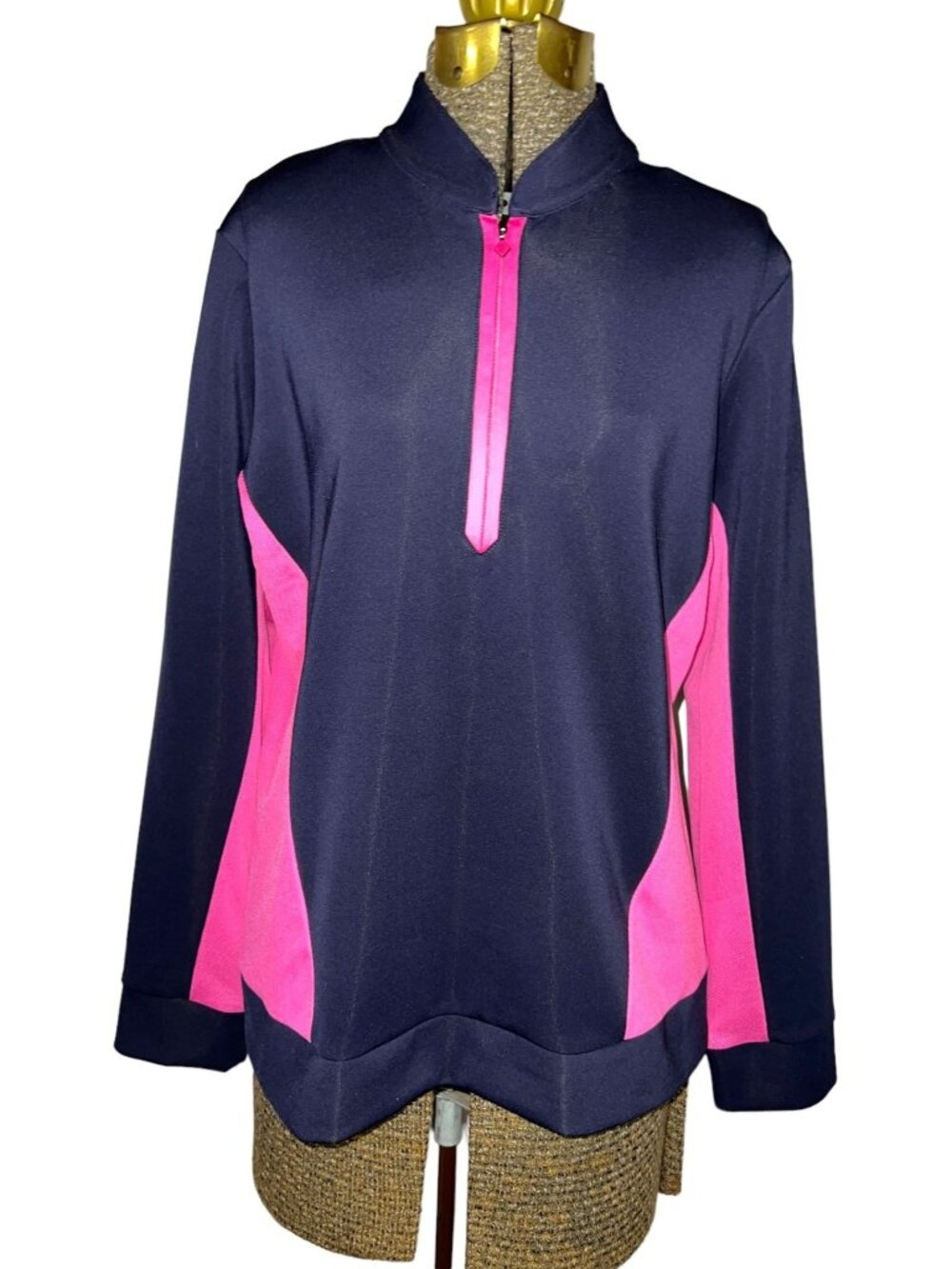 Ep Pro Tour Tech 1/4 Zip Pullover Sweater Athletic Activewear Womens Size Large